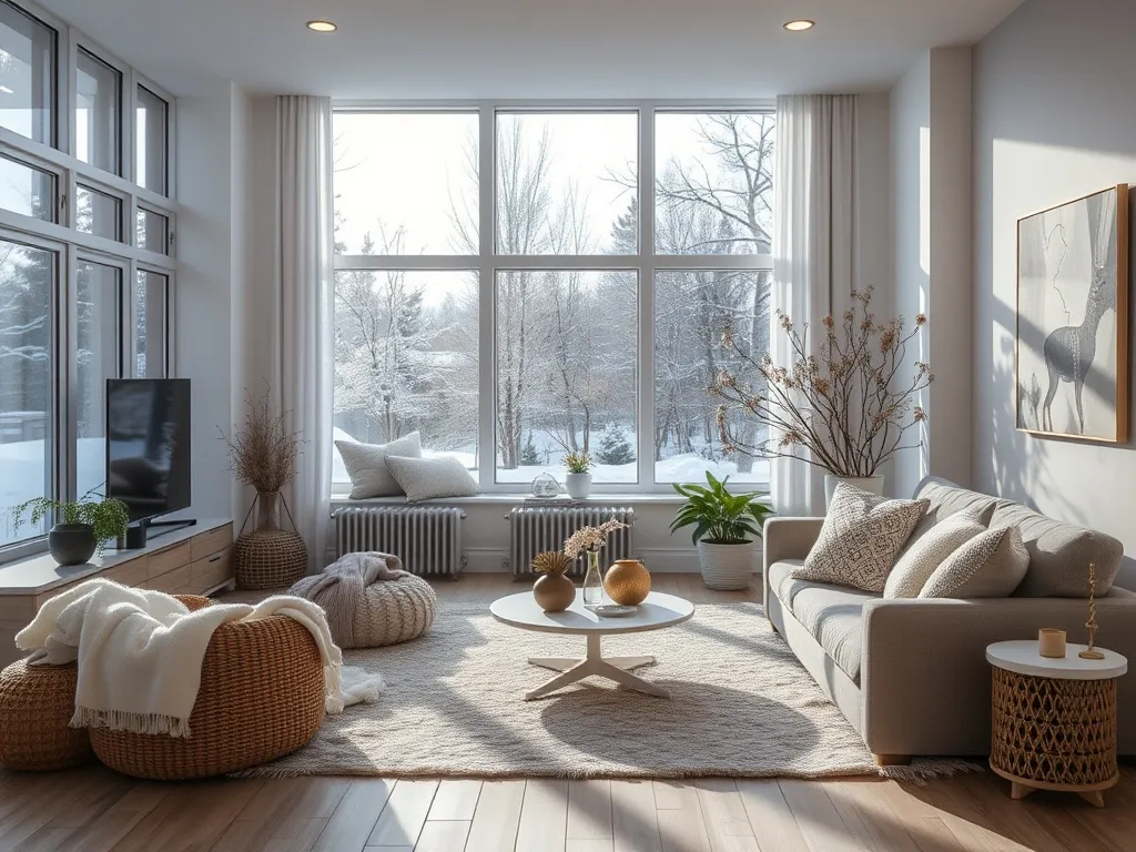 Nordisk lyshjørne med stearinlys