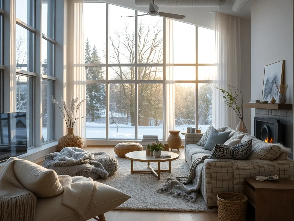 Spisestue med stemningsfull belysning